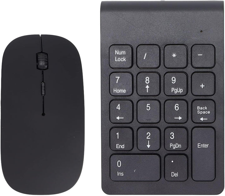 Kabelloser Ziffernblock und Maus, 5,3x3,3Zoll 2,4GHz 1200DPI 18 Tasten Universell kabellos USB Numme