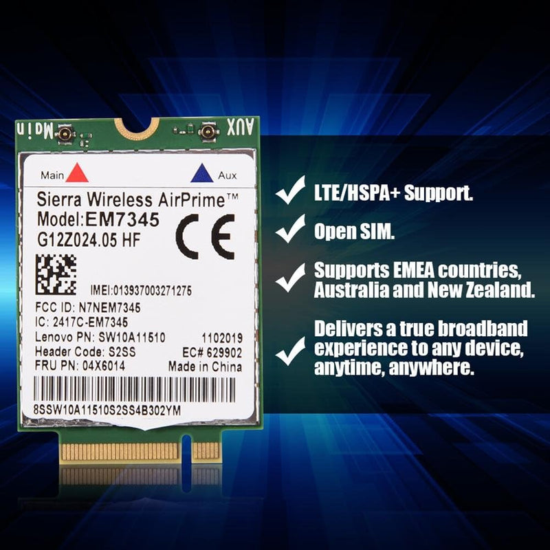 EM7345 Modul karte,Professionelle EM7345 04X6014 4G-LTE/HSPA-WWAN-Kartenmodul für Thinkpad X250 X1C