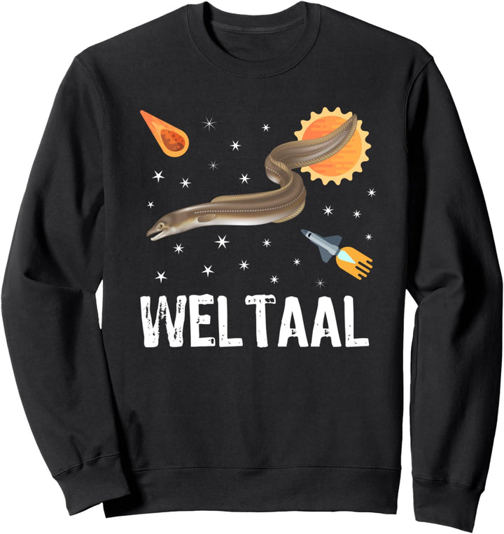 Lustiges Weltaal Angler Aal Wortspiel Sweatshirt