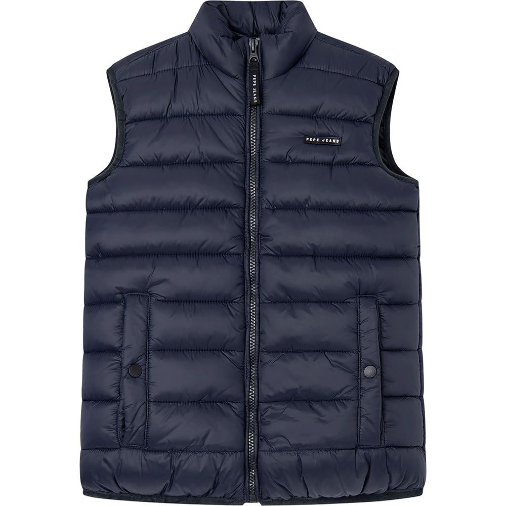 Pepe Jeans Jungen Andreu Puffer Gilet 12 Jahre Blue (Dulwich), 12 Jahre Blue (Dulwich)