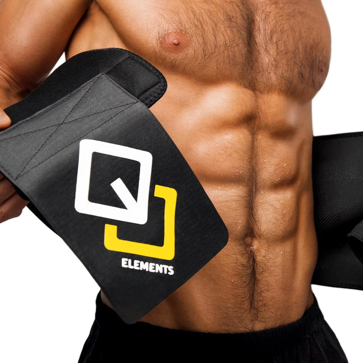 GJELEMENTS Bauchweggürtel - Neopren Schwitzgürtel Damen Herren - Sauna Bauchgurt zum Abnehmen - Fitn