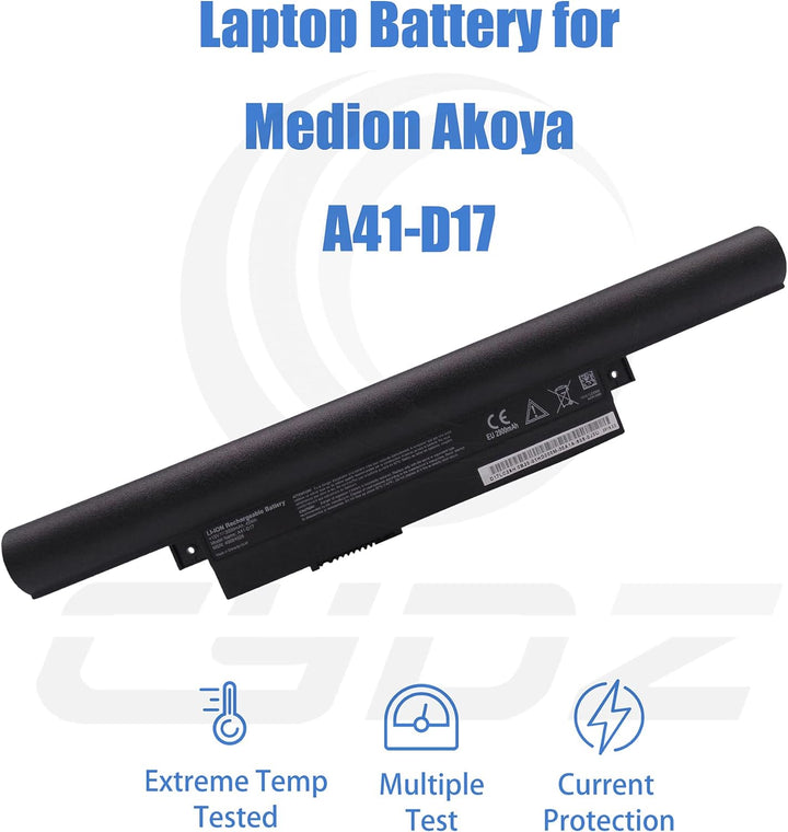 CYDZ® A41-D17 Akku für Medion E7416 E7420 Medion Erazer P7643 P7644 P7647 P7648 Medion Akoya E7416T