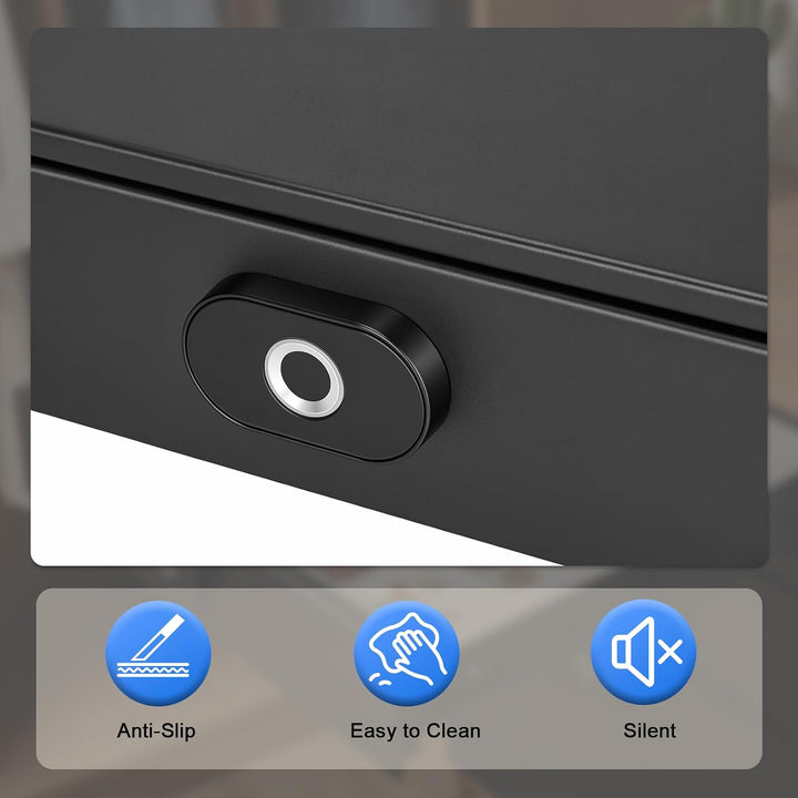 Versteckter Safe Tresor mit Fingerabdruck, Smart Untertisch-Schublade | mit USB-C Akku Automatischer