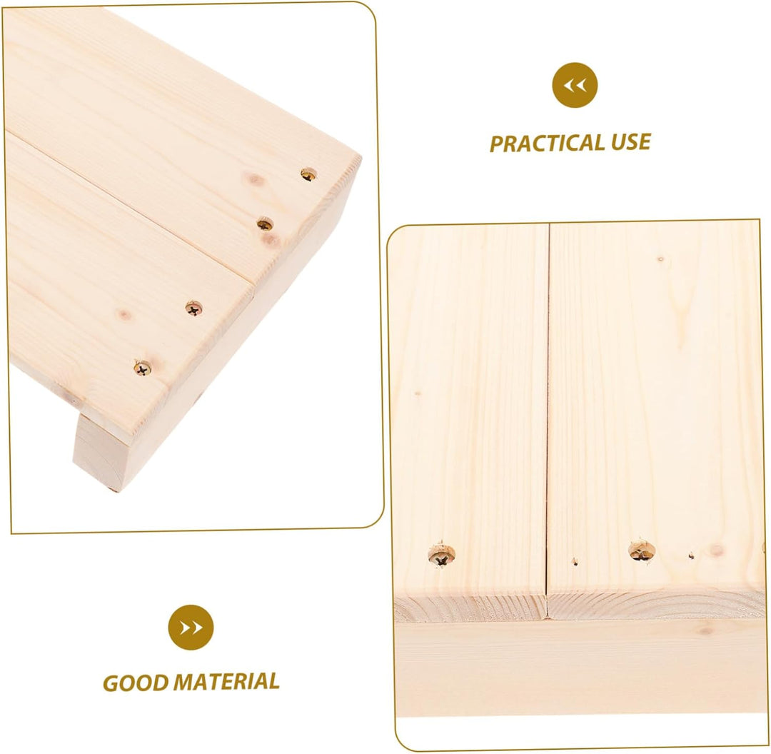 Holz Tritthocker 30X20X6Cm Multifunktionaler Fusshocker Holzschemel Für Erwachsene Und Kinder rutsch