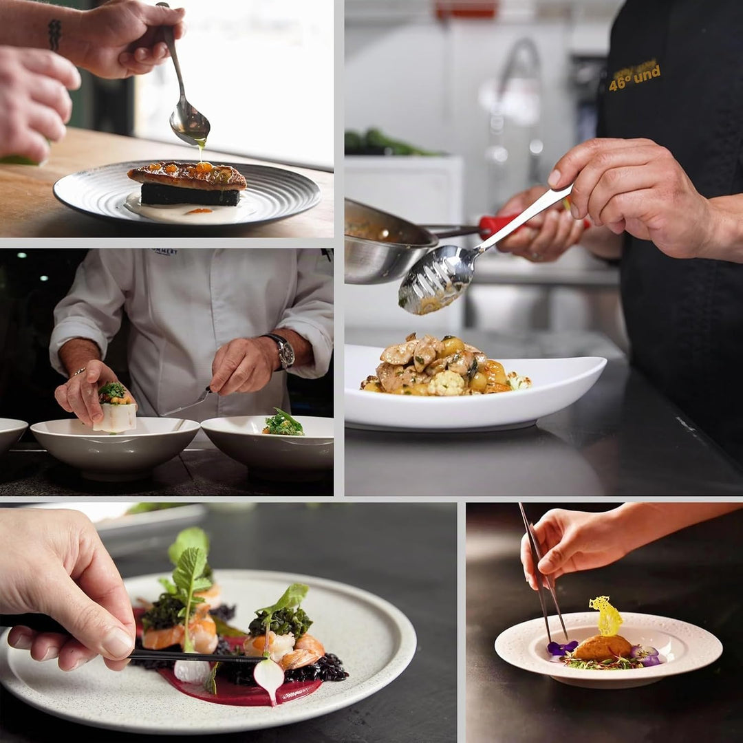 Chef Plattierwerkzeuge, professionelles kulinarisches Beschichtungswerkzeug-Set, Edelstahl-Fischpinz