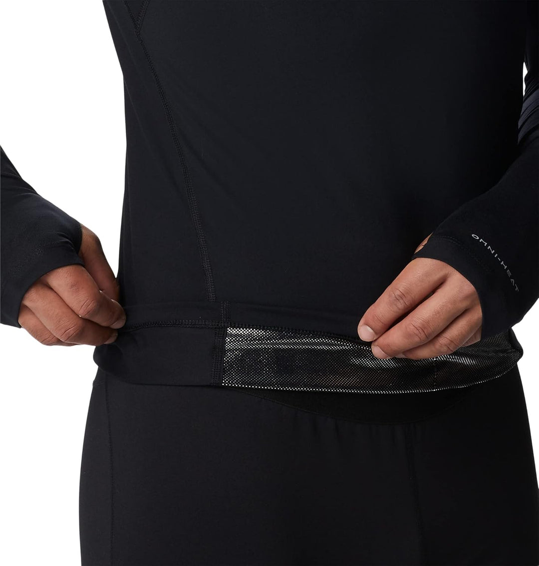 Columbia Midweight Stretch Long Sleeve Half Zip Thermounterwäsche Unterhemd für Herren Schwarz L Fal