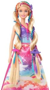 Barbie GTG00 - Dreamtopia Flechtspass Prinzessin Haarstyling Puppe mit Zubehör, Geschenk für Kinder