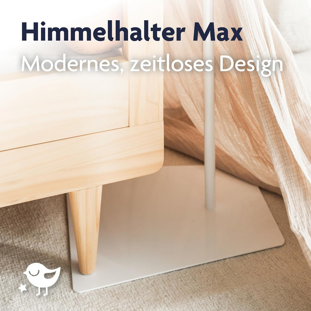 Julius Zöllner Himmelhalter Max | mit Standfuss | für Baldachine zum Aufhängen | weiss, weiss