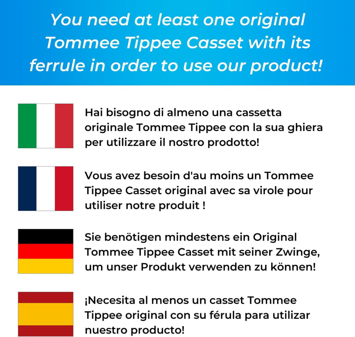 My Happy Nappy Nachfüllkassetten -【Kompatibel mit Tommee Tippee Sangenic Tec, Simplee Sangenic und T