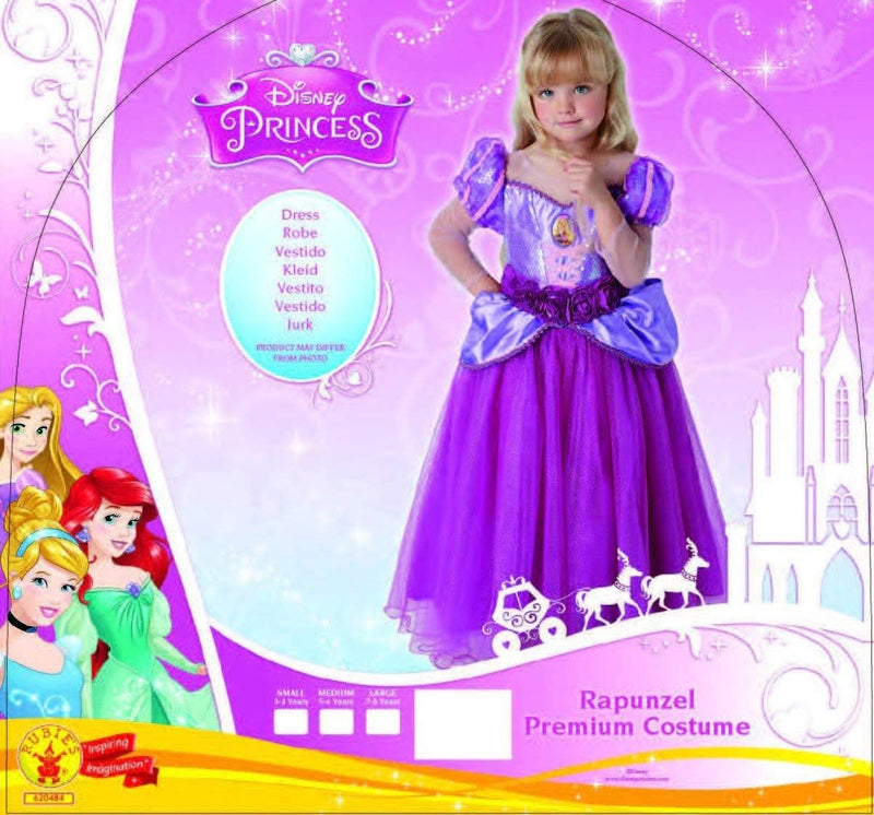 Rubie´s Offizielles Disney Princess Rapunzel Premium, Kind Kostüm – Medium Medium Ages 5 - 6, Medium