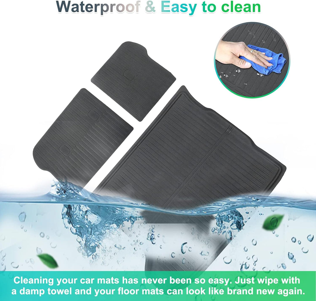 [3 Stück] GAFAT Ki-a EV6 / GT/GT Line 2021-2024 2025 Kofferraummatte, EV6 2023 Kofferraumwanne EV6 M