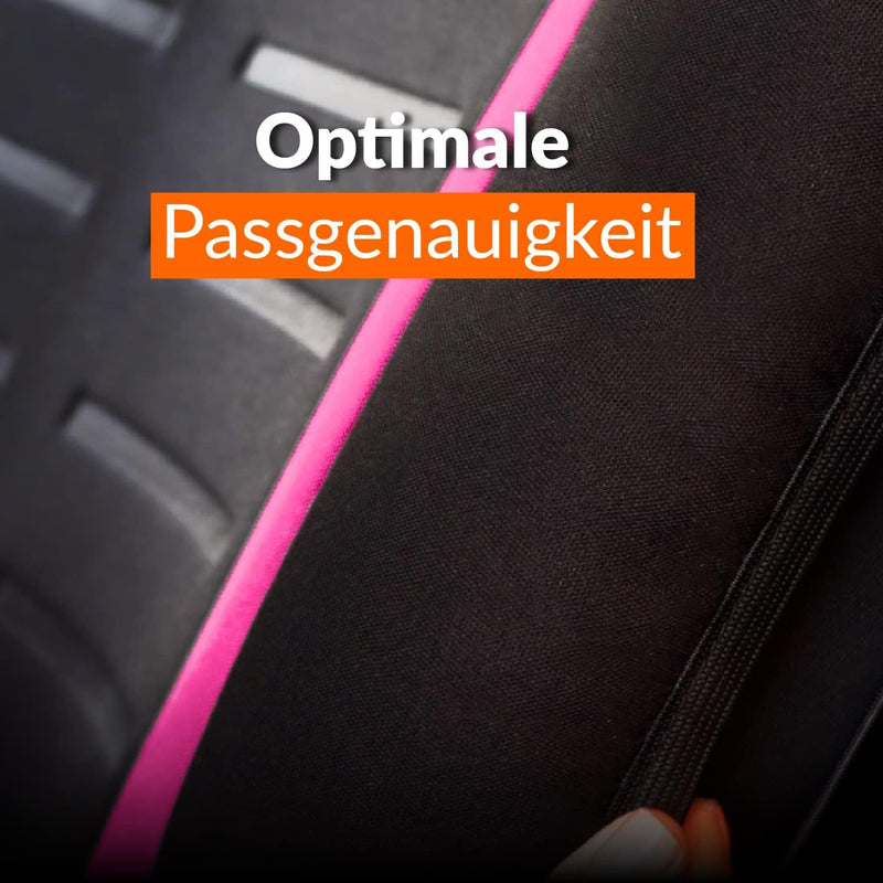 Upgrade4cars Autositzbezüge Set für die Vordersitze | Auto-Schonbezüge Universal in Pink Vordersitze