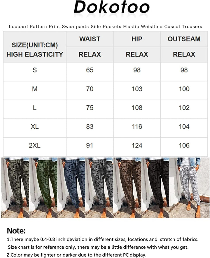 Dokotoo Damen Jogginghose Lang Freizeithose Sporthose Elastisch Pumphose Haremshose Lässige Lose Sto