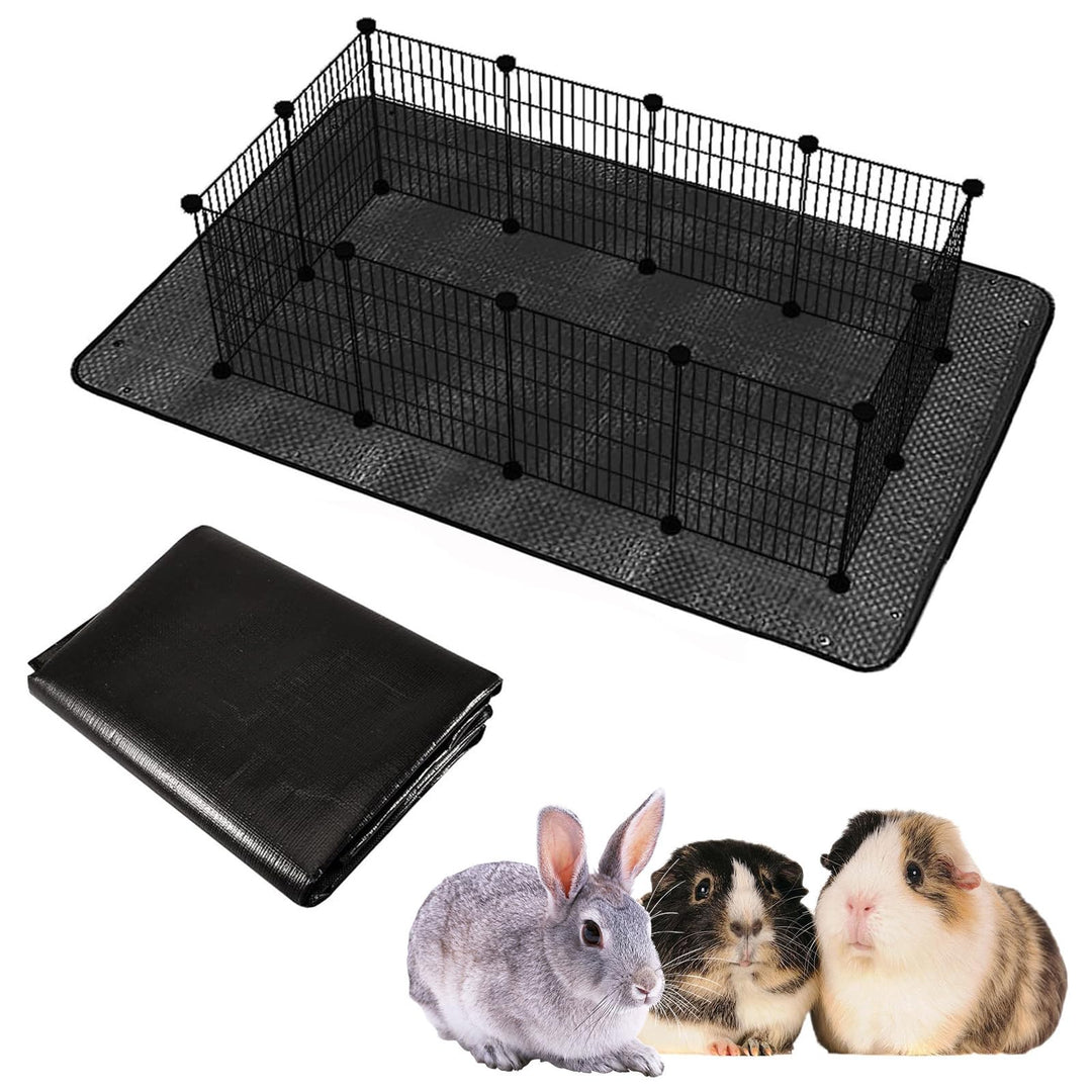 150 x 100 cm Wasserdicht Haustier Laufgittermatte für Meerschweinchenkäfig, Plane, Boden, Wiederverw