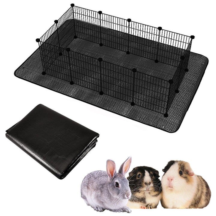 150 x 100 cm Wasserdicht Haustier Laufgittermatte für Meerschweinchenkäfig, Plane, Boden, Wiederverw