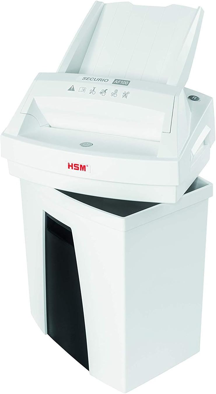 HSM SECURIO AF100 Small Office Autofeed Aktenvernichter, Sicherheitsstufe P4, Partikelschnitt, 100 B