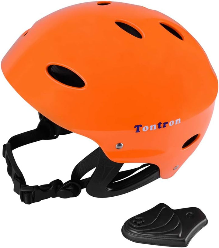 Tontron Wakeboard Kajak Kitesurf Wassersport Helm Glossy Orange L, Glossy Orange L