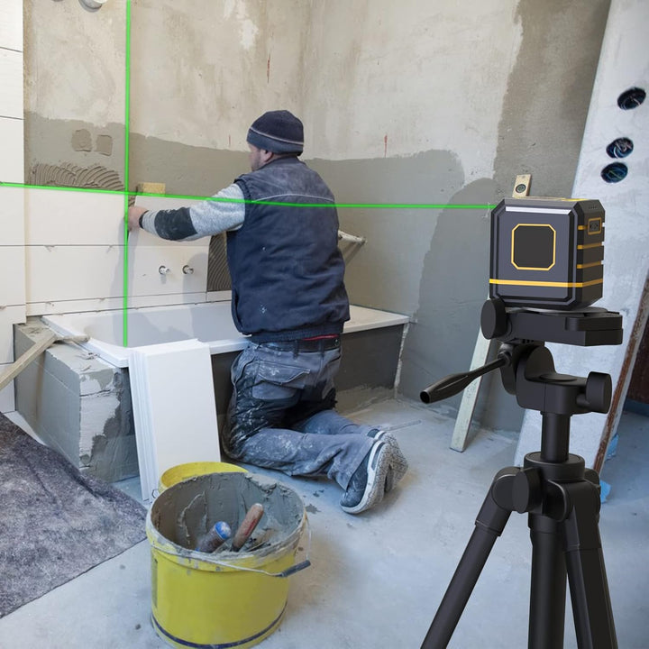 Aluminium-Stativ für Laser-Nivellierung mit 137 cm Höhe und 0,54 kg leicht, mit Blasenniveau, Schnel