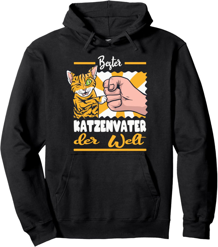 Bester Katzenpapa Der Welt Katzenvater Katze Katzen Papa Pullover Hoodie