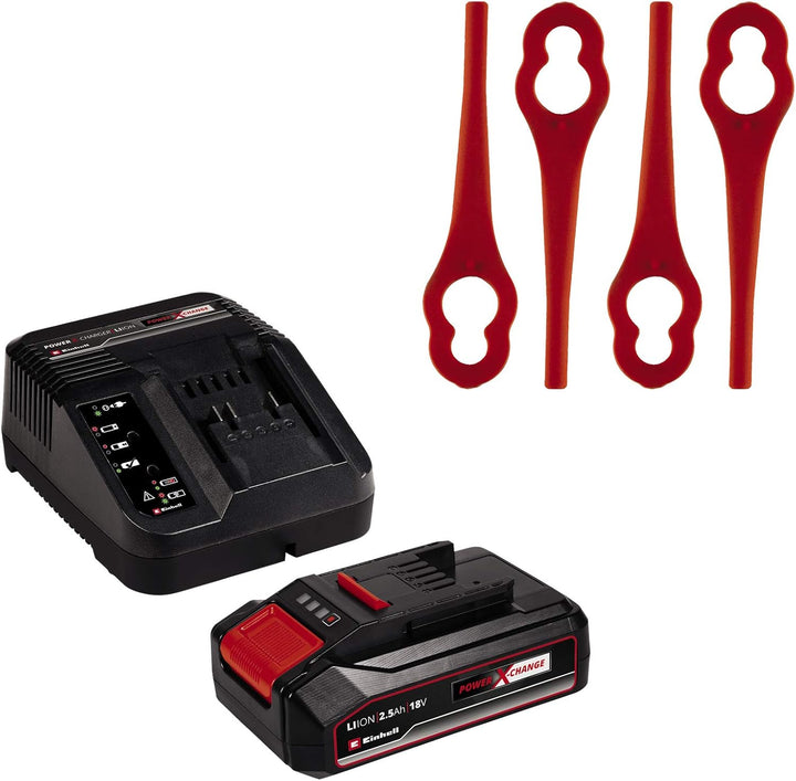Einhell Akku-Rasentrimmer GC-CT 18/24 Li Power X-Change (Li-Ion, 18 V, 24 cm Schnittbreite, 8500 min