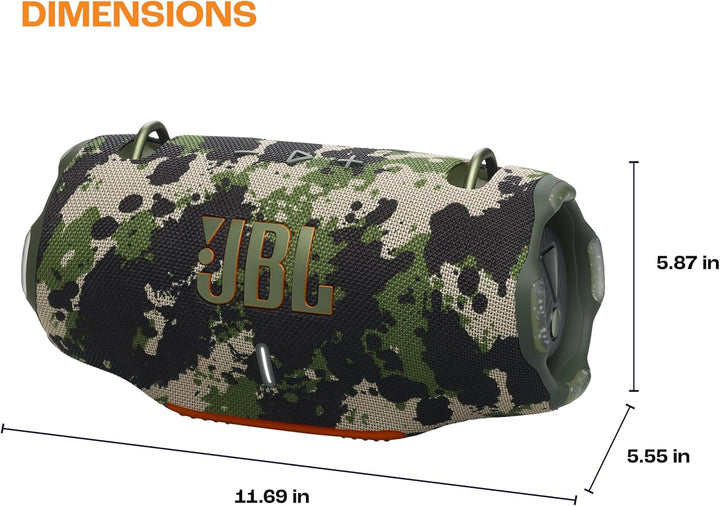 JBL Xtreme 4 - Tragbarer Bluetooth-Lautsprecher, kraftvoller Sound und tiefer Bass, IP67 wasserdicht