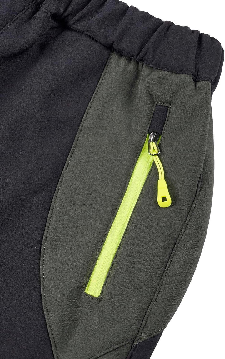 Kinder Gefütterte Hose Softshellhose Winddicht Wasserabweisend Atmungsaktiv Warm Outdoorhose Skihose