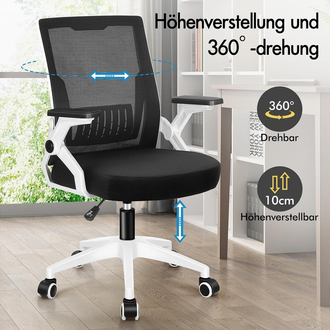 ALFORDSON Bürodrehstuhl, Hochlehner Netzstoff Gaming Sitz, Ergonomische Verstellbare Bequeme Armlehn