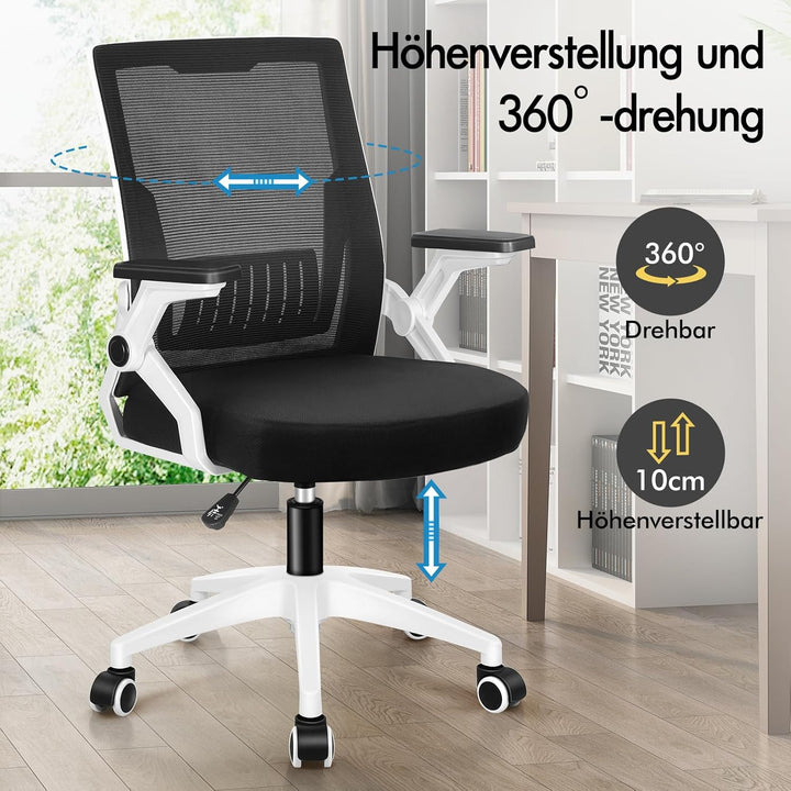 ALFORDSON Bürodrehstuhl, Hochlehner Netzstoff Gaming Sitz, Ergonomische Verstellbare Bequeme Armlehn