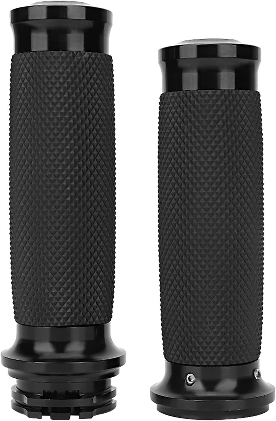 Gorgeri Motorrad Lenkergriffe, 1 Paar Universal Motorrad 25mm Handgriff Aluminium + Gummi Anti-Rutsc