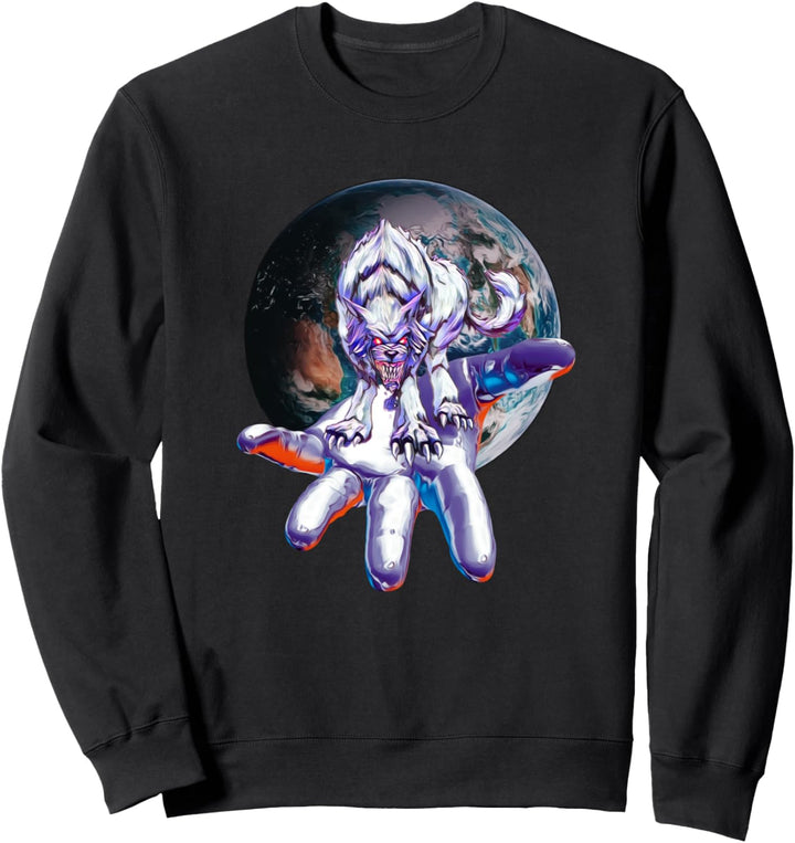 Wolf Motiv Mond Wölfe Sweatshirt