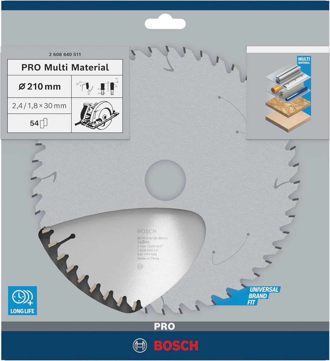 Bosch Accessories Bosch Professional 1x Kreissägeblatt Multi Material (für Multimaterial, Sägeblatt