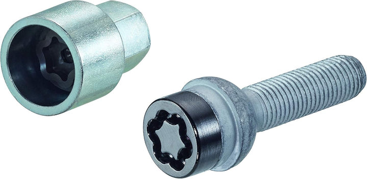 28025SUB Radsicherungsbolzen SUB (Schwarz) M14x1.5, Kugelsitz R12, Schaftlänge 41,0 mm, SW17, Schlüs