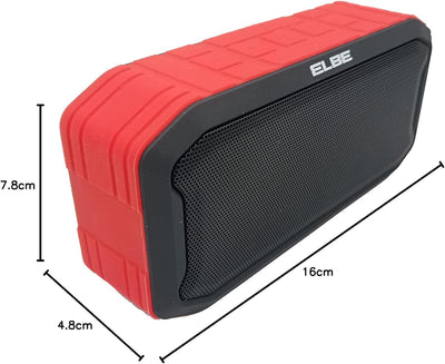 Elbe ALT-R15-TWS Bluetooth-Lautsprecher 5 W Rot Wasserschutz IPX7 TWS Paarung von Zwei Modellen für