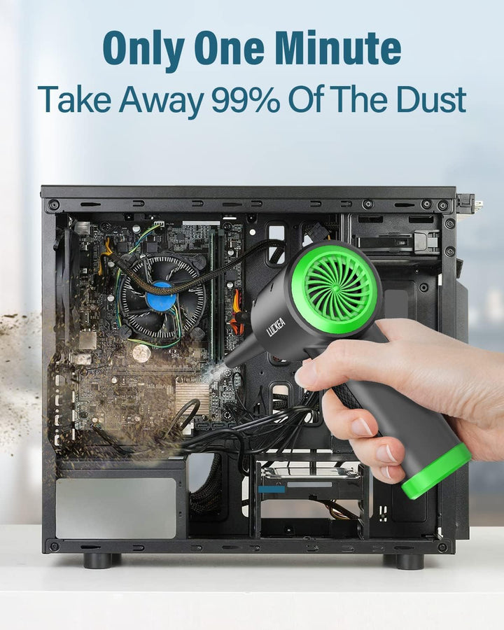 Elektrische Staubgebläse Druckluftspray für PC Reinigungsset - 3-Gang Air Duster Luftdruckspray mit