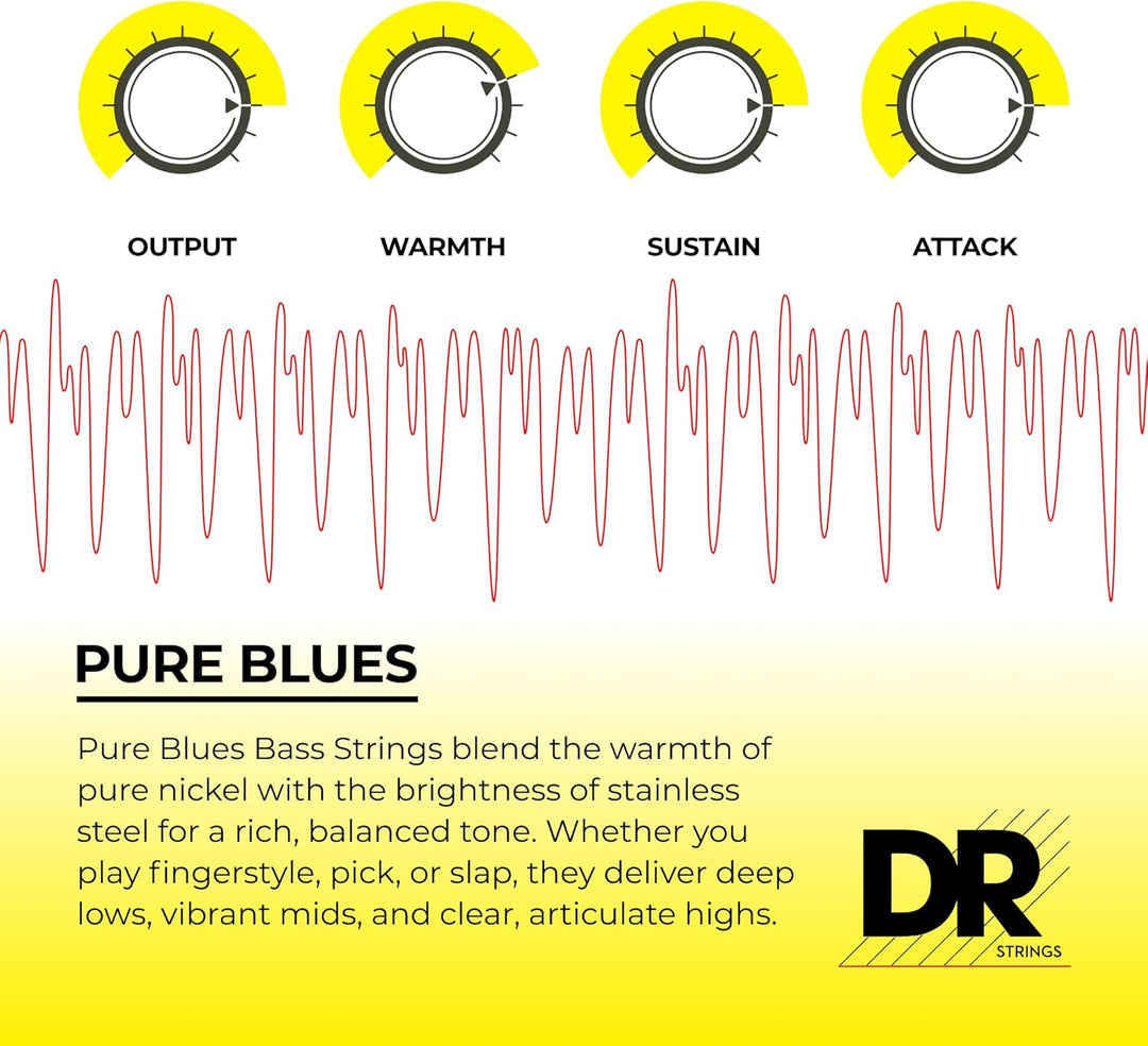 DR Saiten Pure Blues Bass Heavy