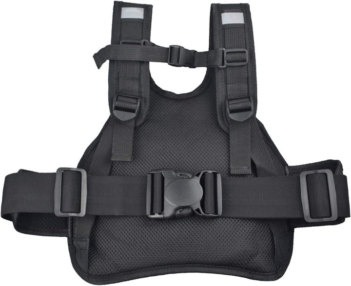 Madbike Motorrad-Sicherheitsgurt für Kinder, reflektierend und faltbar, Schwarz