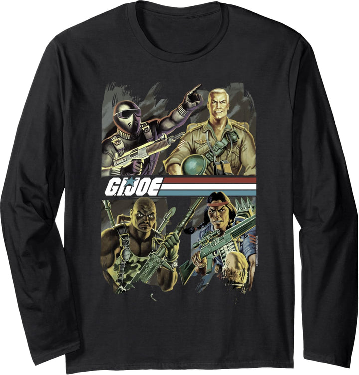 G.I. Joe Team Leader & Original Four Classic Comic Poster Langarmshirt