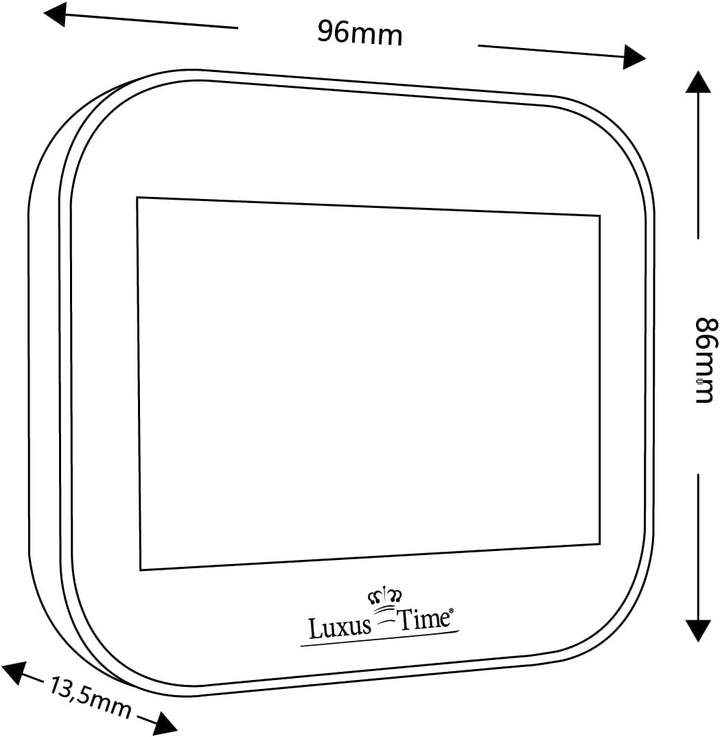 WLAN-fähiges Raumthermostat für elektrische Fussbodenheizungen in Schwarz mit Kindersicherung