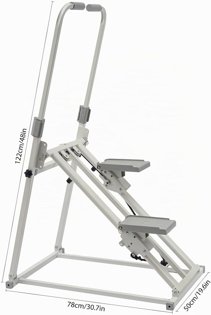 Vertikale Klettermaschine – Faltbarer Heimtrainer Stepper für Ganzkörpertraining | Verstellbare Grif