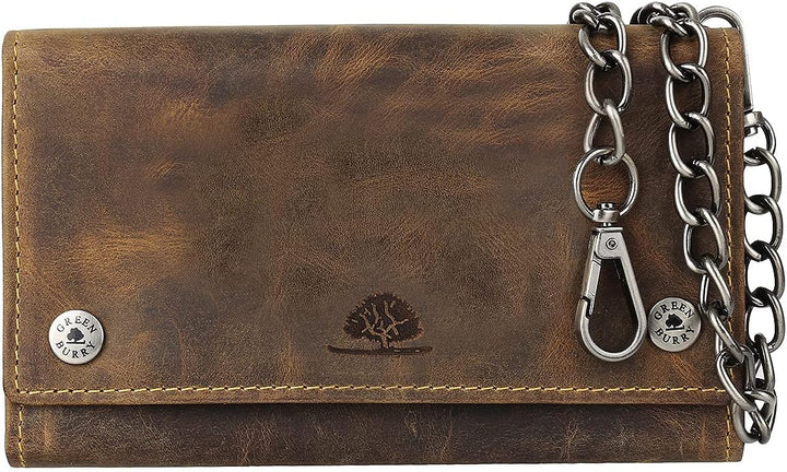 Green Burry Geldbörse, Braun, » Masse (B/H/T): 17,5 x 10 x 3 cm
