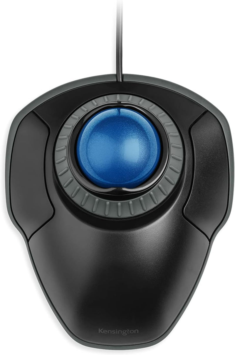 Orbit Trackball with Scroll Ring, Two Buttons, Black Kabelgebundenes USB, Kabelgebundenes USB