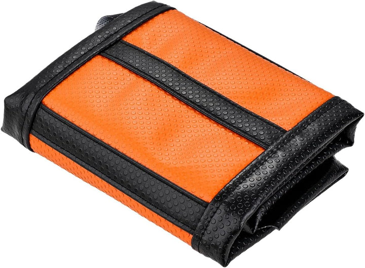 Motorrad Sitzbankbezug,Orange/Schwarz Motorrad Greifer Weiche Motorrad Sitzbezug Für 65 85 125 200 2