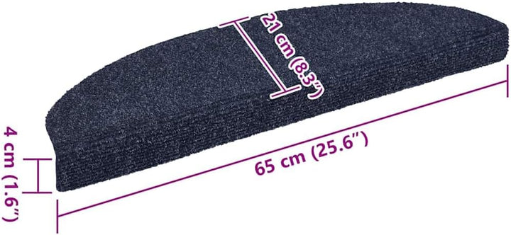 vidaXL 15x Stufenmatte Selbstklebend Treppenmatten Stufenmatten Treppenschutz Treppenmatte Treppente