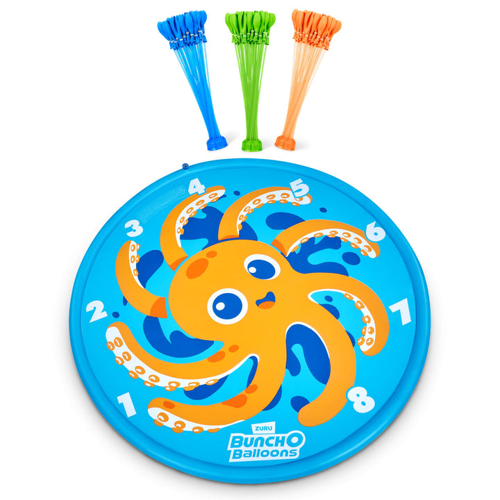 Original Bunch O Balloons Octopus Splash Pad with 100+ Rapid-Filling Self Sealing Water Balloons by