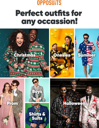 OppoSuits Einfarbiger Partyanzug für Teenager-Jungen – Outfit für Abschlussball und Hochzeit – inklu