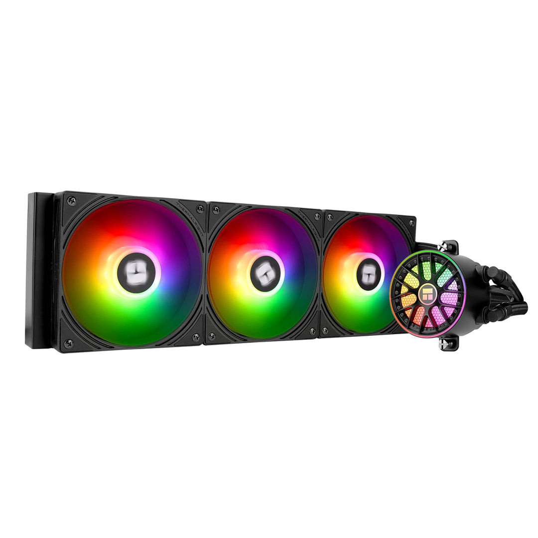 Thermalright AQUA ELITE 360 V6 ARGB Black CPU Flüssigkeitskühler, 360 Kühlreihengrösse, 3x120mm Wass