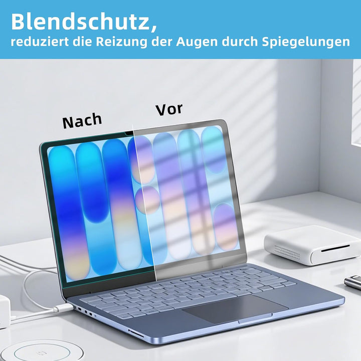 PYS 2 Stück Anti Blaulicht Schutzfolie für MacBook Neo 13 Zoll 2026 A18 Pro Chip veröffentlicht Anti