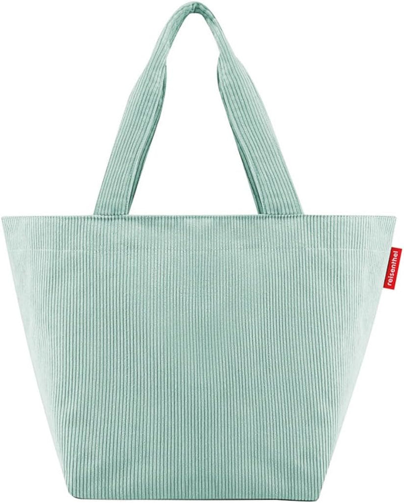 reisenthel shopper M in cord mint – Geräumige Shopping Bag und edle Handtasche in einem – Aus wasser