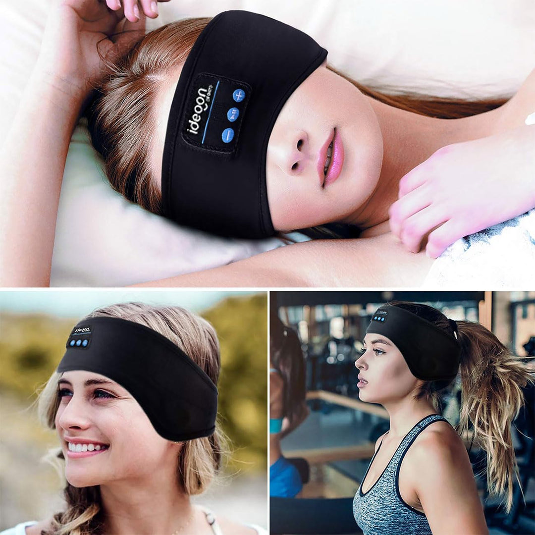 ideoon Smartes Kopfhörer-Stirnband, Bluetooth 5.4, Freisprecher & Sprachsteuerung, schwarz: Ein bequ