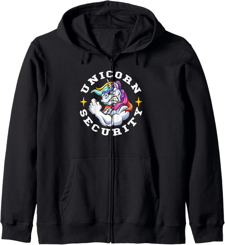 Unicorn Security – Manly Muscular Unicorn Lovers Kapuzenjacke